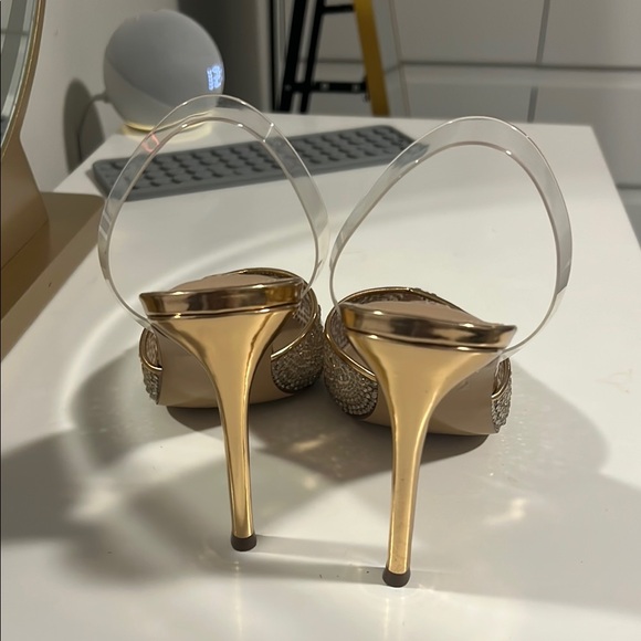 Fall/Gold Rhinestone Stilletos - Picture 3 of 6